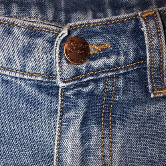 Rocker Denim 32 x 29 Vintage Wash Straight Jeans - Picture 5 of 11